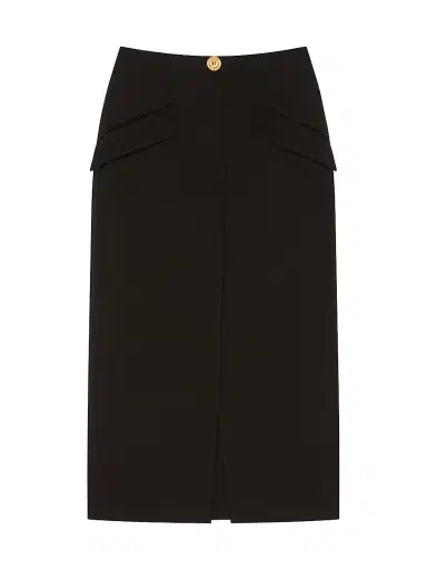 Givenchy Women's Midi Skirt in Wool - Black | Thumbnail 1 Givenchy Women's Midi Skirt in Wool - Black | Thumbnail 1
