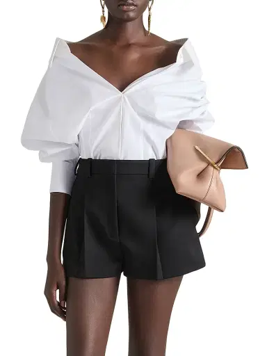 Givenchy Women's Slashed Shirt in Poplin - White - Size 12 | Thumbnail 3 Givenchy Women's Slashed Shirt in Poplin - White - Size 12 | Thumbnail 3
