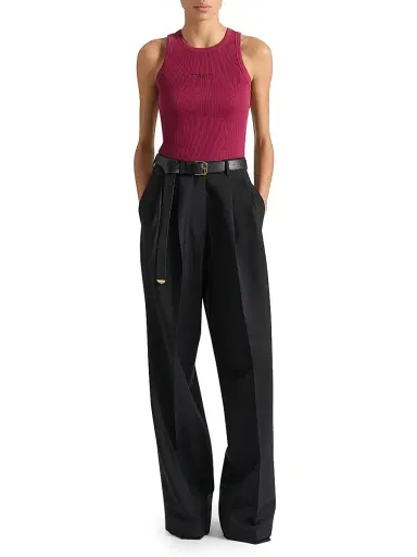 Givenchy Women's Slim Fit Tank Top in Cotton with Paris Print - Red Cherry - Size XL | Thumbnail 2 Givenchy Women's Slim Fit Tank Top in Cotton with Paris Print - Red Cherry - Size XL | Thumbnail 2