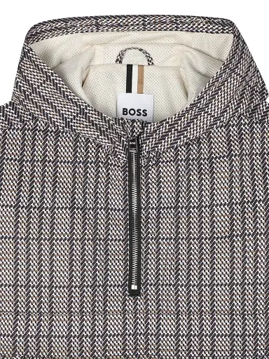 BOSS Little Boy's Half-Zip Hooded Windbreaker Jacket | Thumbnail 4 BOSS Little Boy's Half-Zip Hooded Windbreaker Jacket | Thumbnail 4