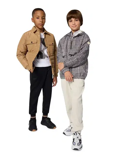 BOSS Little Boy's Half-Zip Hooded Windbreaker Jacket | Thumbnail 6 BOSS Little Boy's Half-Zip Hooded Windbreaker Jacket | Thumbnail 6