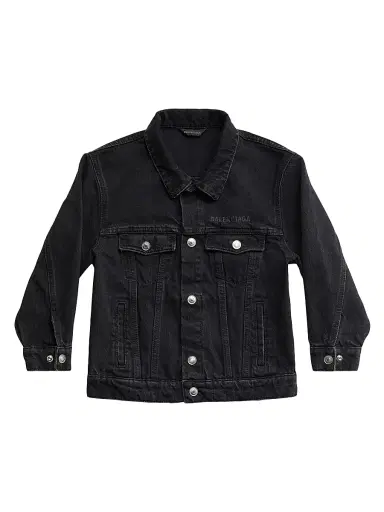 Balenciaga Little Kid's & Kid's Oversized Jacket - Black Faded | Thumbnail 1 Balenciaga Little Kid's & Kid's Oversized Jacket - Black Faded | Thumbnail 1