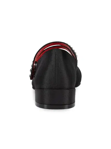 Christian Louboutin Little Girl's & Girl's Jane Fille Shoes - Black 1 (Child) | Thumbnail 3 Christian Louboutin Little Girl's & Girl's Jane Fille Shoes - Black 1 (Child) | Thumbnail 3