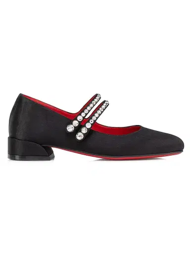 Christian Louboutin Little Girl's & Girl's Jane Fille Shoes - Black 1 (Child) | Thumbnail 1 Christian Louboutin Little Girl's & Girl's Jane Fille Shoes - Black 1 (Child) | Thumbnail 1