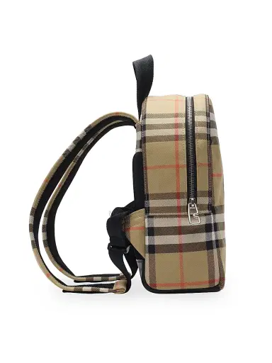 Burberry Kid's Nylon Check Backpack - Sand Check | Thumbnail 2 Burberry Kid's Nylon Check Backpack - Sand Check | Thumbnail 2