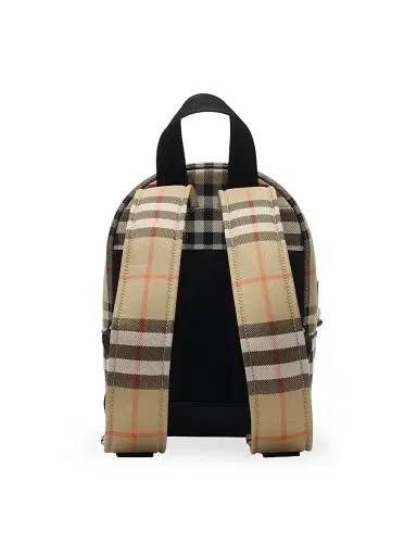 Burberry Kid's Nylon Check Backpack - Sand Check | Thumbnail 3 Burberry Kid's Nylon Check Backpack - Sand Check | Thumbnail 3
