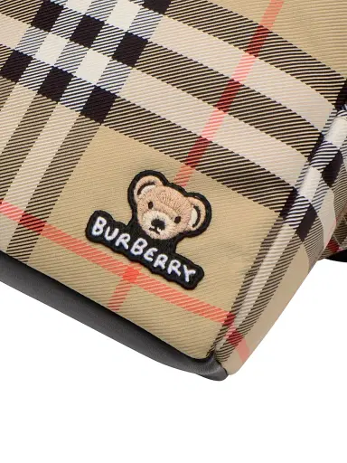 Burberry Kid's Nylon Check Backpack - Sand Check | Thumbnail 4 Burberry Kid's Nylon Check Backpack - Sand Check | Thumbnail 4