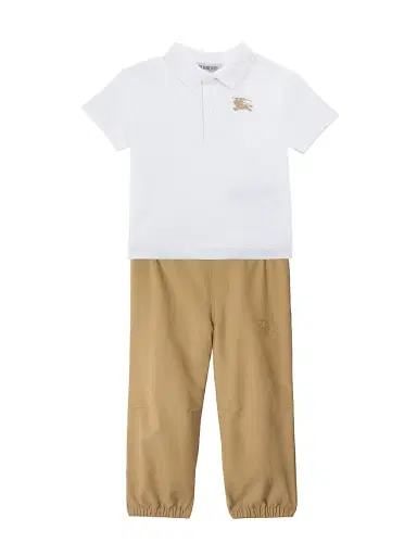 Burberry Little Boy's & Boy's EKD Polo Shirt - White - Size 6 Months | Thumbnail 2 Burberry Little Boy's & Boy's EKD Polo Shirt - White - Size 6 Months | Thumbnail 2