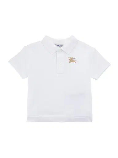 Burberry Little Boy's & Boy's EKD Polo Shirt - White - Size 6 Months | Thumbnail 1 Burberry Little Boy's & Boy's EKD Polo Shirt - White - Size 6 Months | Thumbnail 1
