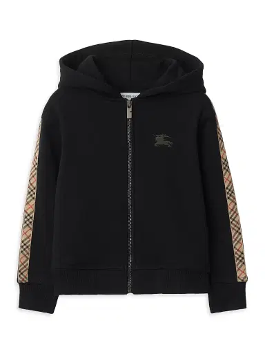 Burberry Baby Boy's, Little Boy's & Boy's Check-Trim Zip-Up Hoodie | Thumbnail 1 Burberry Baby Boy's, Little Boy's & Boy's Check-Trim Zip-Up Hoodie | Thumbnail 1