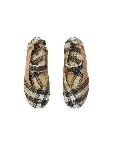 Burberry Baby Girl's & Little Girl's Chaterley Mary Jane Shoes - Sand Check - Size 9 (Toddler) | Thumbnail 4 Burberry Baby Girl's & Little Girl's Chaterley Mary Jane Shoes - Sand Check - Size 9 (Toddler) | Thumbnail 4
