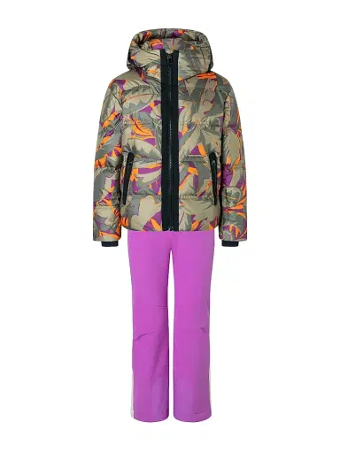 Bogner Little Girl's & Girl's Krissi Ski Down Jacket - Jungle Print | Thumbnail 2 Bogner Little Girl's & Girl's Krissi Ski Down Jacket - Jungle Print | Thumbnail 2