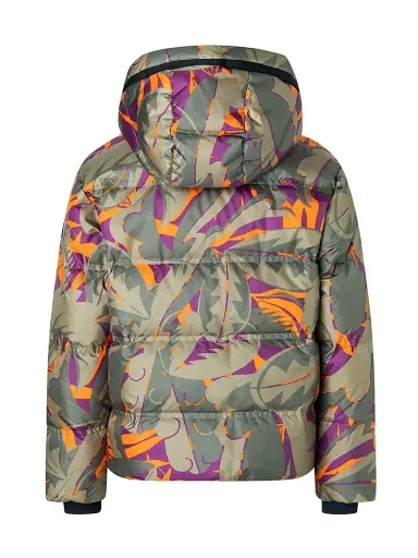 Bogner Little Girl's & Girl's Krissi Ski Down Jacket - Jungle Print | Thumbnail 4 Bogner Little Girl's & Girl's Krissi Ski Down Jacket - Jungle Print | Thumbnail 4
