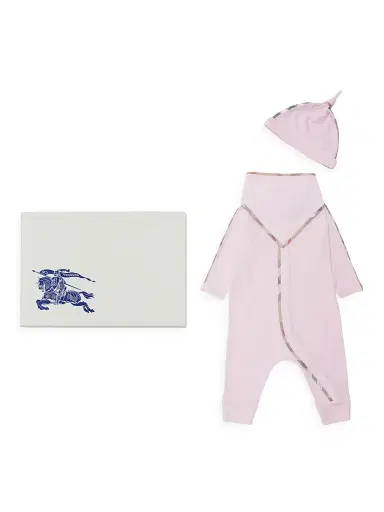 Burberry Girl's Baby Girl's 3-Piece Stretch Cotton Gift Set | Thumbnail 1 Burberry Girl's Baby Girl's 3-Piece Stretch Cotton Gift Set | Thumbnail 1