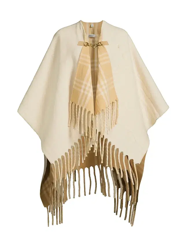 Women's EKD Fil Coupé Wool Cape - Tundra Women's EKD Fil Coupé Wool Cape - Tundra