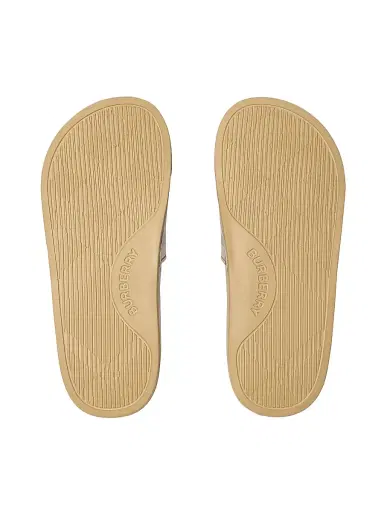 Burberry Kid's Check Pool Slides - Sand 1 (Child) | Thumbnail 5 Burberry Kid's Check Pool Slides - Sand 1 (Child) | Thumbnail 5
