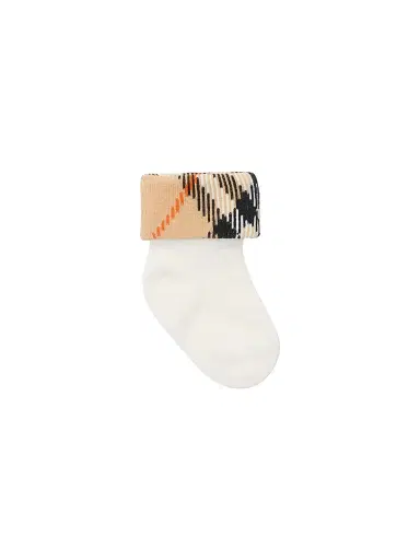 Burberry Baby's Newborn 2-Pack Check Socks - White 1-3 Months | Thumbnail 1 Burberry Baby's Newborn 2-Pack Check Socks - White 1-3 Months | Thumbnail 1
