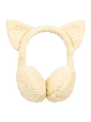 Charles Jeffrey Loverboy Men's Logo Faux-Fur Earmuffs - Ecru | Thumbnail 2 Charles Jeffrey Loverboy Men's Logo Faux-Fur Earmuffs - Ecru | Thumbnail 2