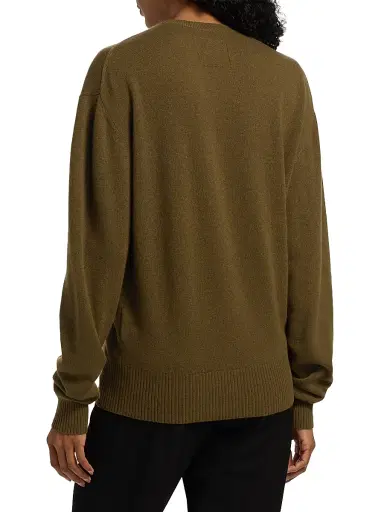 TOTEME Women's Classic Wool-Silk Crewneck Sweater - Hazel - Size XL | Thumbnail 5 TOTEME Women's Classic Wool-Silk Crewneck Sweater - Hazel - Size XL | Thumbnail 5