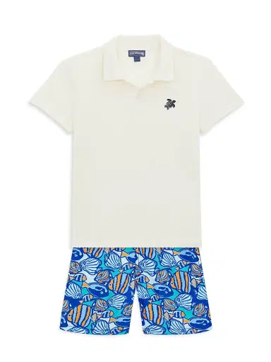 Vilebrequin Baby Boy's, Little Boy's & Boy's Jim Fishy Vibes Swim Shorts - Blue Multi - Size 12 | Thumbnail 2 Vilebrequin Baby Boy's, Little Boy's & Boy's Jim Fishy Vibes Swim Shorts - Blue Multi - Size 12 | Thumbnail 2