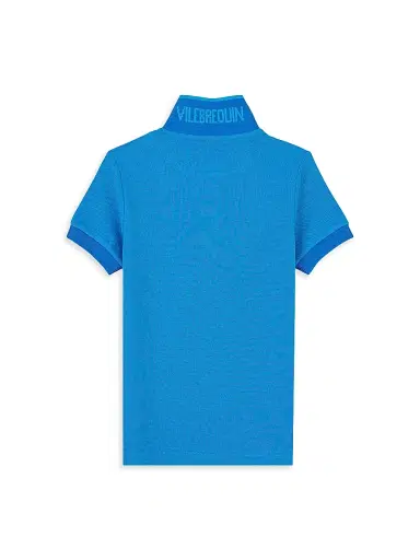 Vilebrequin Little Boy's & Boy's Open Collar Polo Shirt - Blue | Thumbnail 3 Vilebrequin Little Boy's & Boy's Open Collar Polo Shirt - Blue | Thumbnail 3