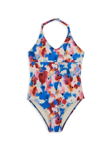 Vilebrequin Little Girl's & Girl's Flowers In The Sky One-Piece Swimsuit | Thumbnail 1 Vilebrequin Little Girl's & Girl's Flowers In The Sky One-Piece Swimsuit | Thumbnail 1