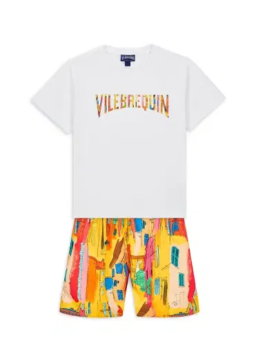 Vilebrequin Little Boy's & Boy's Sunny Jersey T-Shirt - Blanc - Size 14 | Thumbnail 2 Vilebrequin Little Boy's & Boy's Sunny Jersey T-Shirt - Blanc - Size 14 | Thumbnail 2