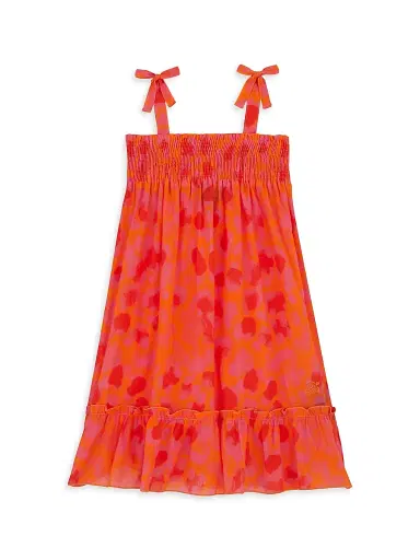 Vilebrequin Little Girl's & Girl's Leopard Print Sun Dress - New Leopard | Thumbnail 1 Vilebrequin Little Girl's & Girl's Leopard Print Sun Dress - New Leopard | Thumbnail 1