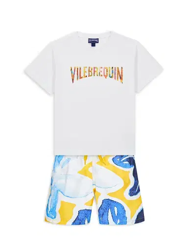 Vilebrequin Little Boy's & Boy's Macro Raiatea Print Swim Trunks | Thumbnail 2 Vilebrequin Little Boy's & Boy's Macro Raiatea Print Swim Trunks | Thumbnail 2