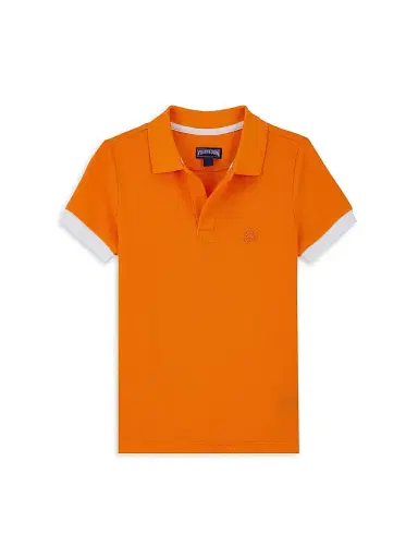 Vilebrequin Little Boy's & Boy's Piqué Polo - Carotte - Size 14 | Thumbnail 1 Vilebrequin Little Boy's & Boy's Piqué Polo - Carotte - Size 14 | Thumbnail 1