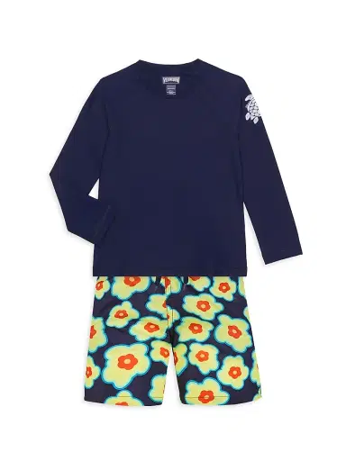 Vilebrequin Little Boy's & Boy's Turtle Rashguard - Blue Marine - Size 14 | Thumbnail 2 Vilebrequin Little Boy's & Boy's Turtle Rashguard - Blue Marine - Size 14 | Thumbnail 2