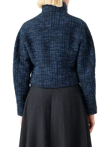 Akris punto Women's Raw Denim Tweed Jacket | Thumbnail 5 Akris punto Women's Raw Denim Tweed Jacket | Thumbnail 5