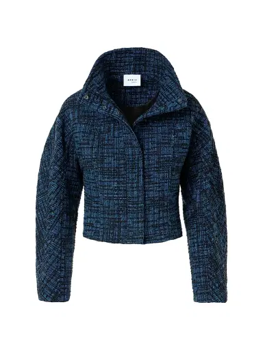 Akris punto Women's Raw Denim Tweed Jacket | Thumbnail 1 Akris punto Women's Raw Denim Tweed Jacket | Thumbnail 1