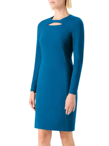 Akris punto Women's Chest Cut-Out Sheath Dress | Thumbnail 3 Akris punto Women's Chest Cut-Out Sheath Dress | Thumbnail 3