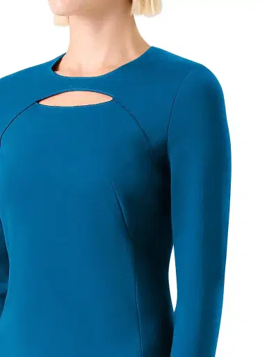 Akris punto Women's Chest Cut-Out Sheath Dress | Thumbnail 5 Akris punto Women's Chest Cut-Out Sheath Dress | Thumbnail 5