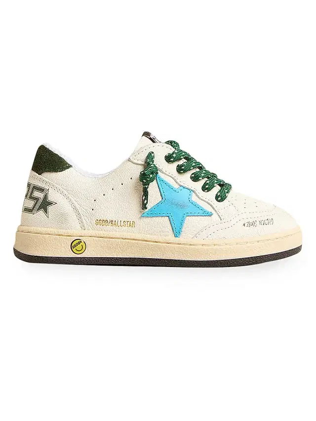 Baby Boy's, Little Boy's & Boy's Ballstar Leather Star Low-Top Sneakers - White Blue Green 10 (Toddler) Baby Boy's, Little Boy's & Boy's Ballstar Leather Star Low-Top Sneakers - White Blue Green 10 (Toddler)