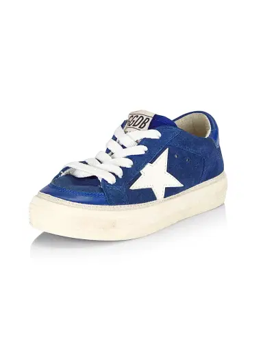 Golden Goose Baby's, Little Kid's & Kid's May Suede Star Sneakers - Cobalt Blue 12 (Child) | Thumbnail 3 Golden Goose Baby's, Little Kid's & Kid's May Suede Star Sneakers - Cobalt Blue 12 (Child) | Thumbnail 3
