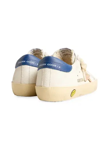 Golden Goose Baby Boy's, Little Boy's & Boy's Super-Star Leather Low-Top Sneakers - White Blue Beige 1 (Child) | Thumbnail 3 Golden Goose Baby Boy's, Little Boy's & Boy's Super-Star Leather Low-Top Sneakers - White Blue Beige 1 (Child) | Thumbnail 3