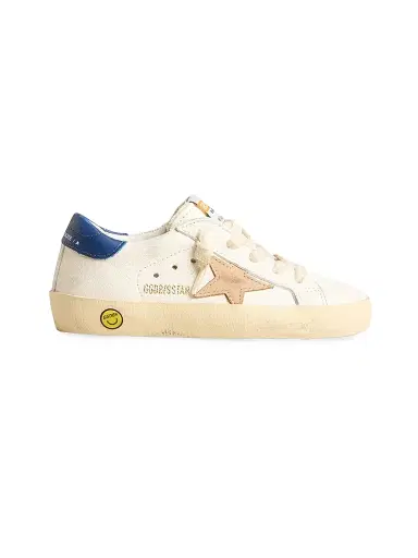 Golden Goose Baby Boy's, Little Boy's & Boy's Super-Star Leather Low-Top Sneakers - White Blue Beige 1 (Child) | Thumbnail 1 Golden Goose Baby Boy's, Little Boy's & Boy's Super-Star Leather Low-Top Sneakers - White Blue Beige 1 (Child) | Thumbnail 1