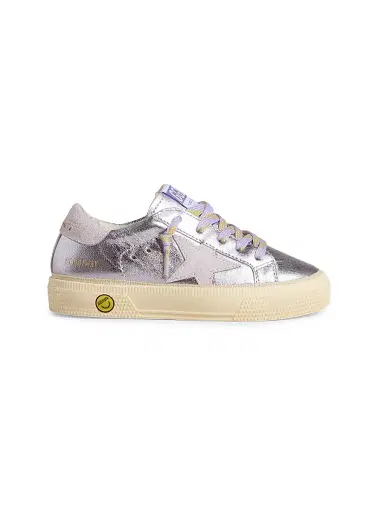 Golden Goose Baby Girl's, Little Girl's & Girl's May Laminated Leather Sneakers | Thumbnail 1 Golden Goose Baby Girl's, Little Girl's & Girl's May Laminated Leather Sneakers | Thumbnail 1