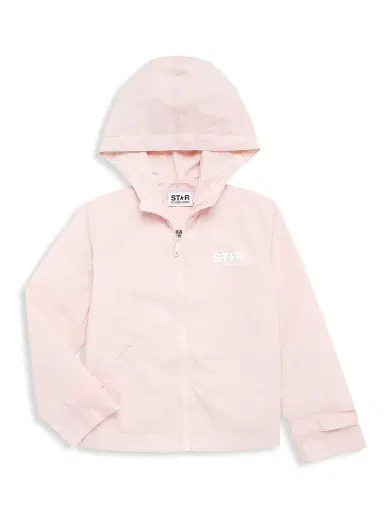 Golden Goose Little Girl's & Girl's Star Logo Windbreaker Jacket - Pink White - Size 8 | Thumbnail 1 Golden Goose Little Girl's & Girl's Star Logo Windbreaker Jacket - Pink White - Size 8 | Thumbnail 1
