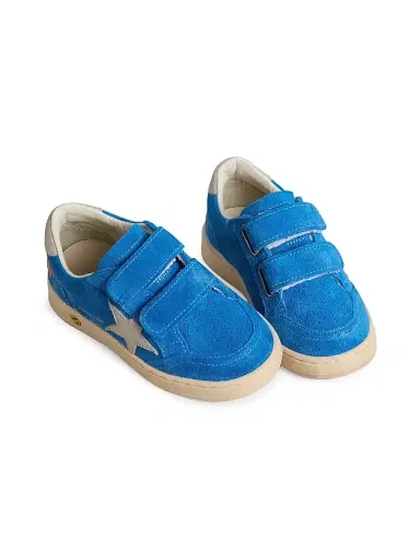 Golden Goose Boy's Ballstar Star Suede Sneakers - Blue Gray 3 (Child) | Thumbnail 2 Golden Goose Boy's Ballstar Star Suede Sneakers - Blue Gray 3 (Child) | Thumbnail 2