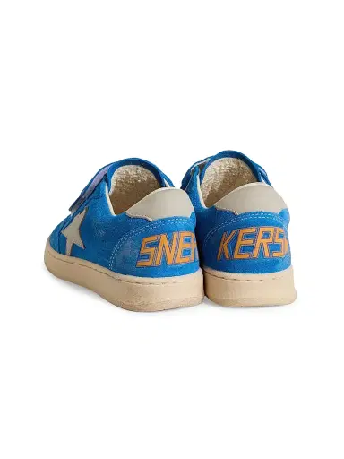 Golden Goose Boy's Ballstar Star Suede Sneakers - Blue Gray 3 (Child) | Thumbnail 3 Golden Goose Boy's Ballstar Star Suede Sneakers - Blue Gray 3 (Child) | Thumbnail 3