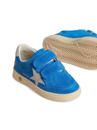 Golden Goose Boy's Ballstar Star Suede Sneakers - Blue Gray 3 (Child) | Thumbnail 4 Golden Goose Boy's Ballstar Star Suede Sneakers - Blue Gray 3 (Child) | Thumbnail 4