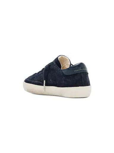Golden Goose Baby's & Little Girl's Super Star Glitter Velvet Low Top Sneakers - Navy 7 (Toddler) | Thumbnail 2 Golden Goose Baby's & Little Girl's Super Star Glitter Velvet Low Top Sneakers - Navy 7 (Toddler) | Thumbnail 2