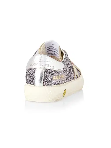 Golden Goose Baby Girl's, Little Girl's & Girl's Glitter Suede Platform Sneakers - Silver Taupe 10 (Toddler) | Thumbnail 2 Golden Goose Baby Girl's, Little Girl's & Girl's Glitter Suede Platform Sneakers - Silver Taupe 10 (Toddler) | Thumbnail 2