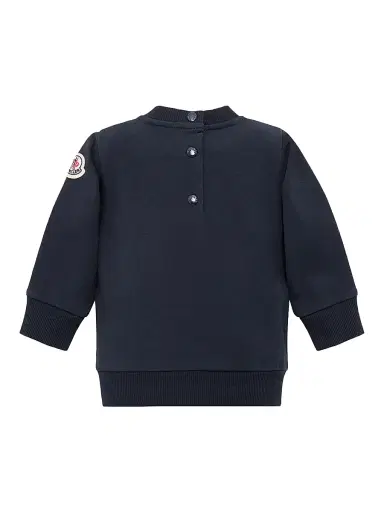 Moncler Baby Boy's & Little Boy's Sweatshirt in Cotton - Navy Blue | Thumbnail 2 Moncler Baby Boy's & Little Boy's Sweatshirt in Cotton - Navy Blue | Thumbnail 2