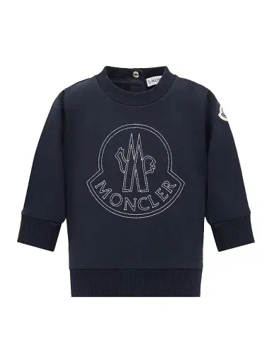 Moncler Baby Boy's & Little Boy's Sweatshirt in Cotton - Navy Blue | Thumbnail 1 Moncler Baby Boy's & Little Boy's Sweatshirt in Cotton - Navy Blue | Thumbnail 1