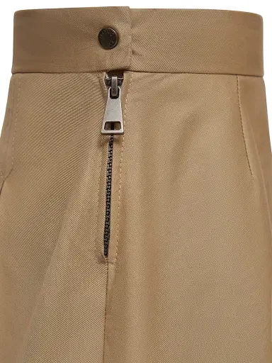 Moncler Little Girl's & Girl's Skirt in Cotton Gabardine - Beige | Thumbnail 3 Moncler Little Girl's & Girl's Skirt in Cotton Gabardine - Beige | Thumbnail 3