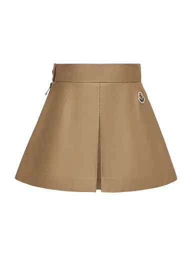 Moncler Little Girl's & Girl's Skirt in Cotton Gabardine - Beige | Thumbnail 1 Moncler Little Girl's & Girl's Skirt in Cotton Gabardine - Beige | Thumbnail 1
